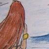 Girl and waves